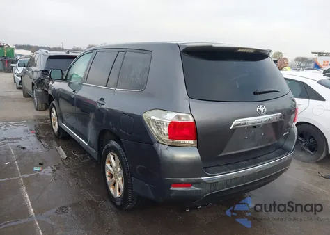 2013 Toyota Highlander Base V6 from USA, damaged, VIN 5TDBK3EH8DS251872